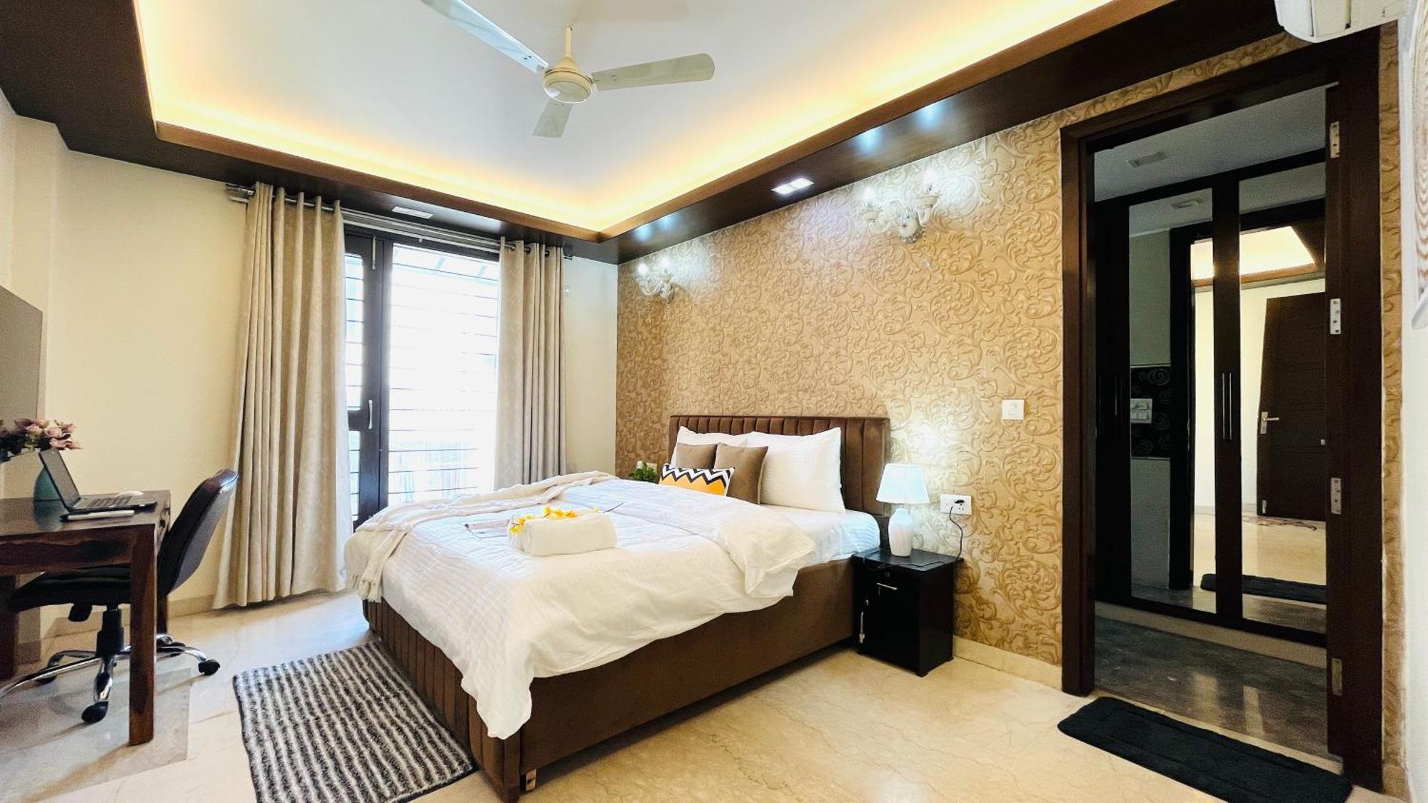 Olive Serviced Apartments - Defence Colony Neu-Delhi Zimmer foto