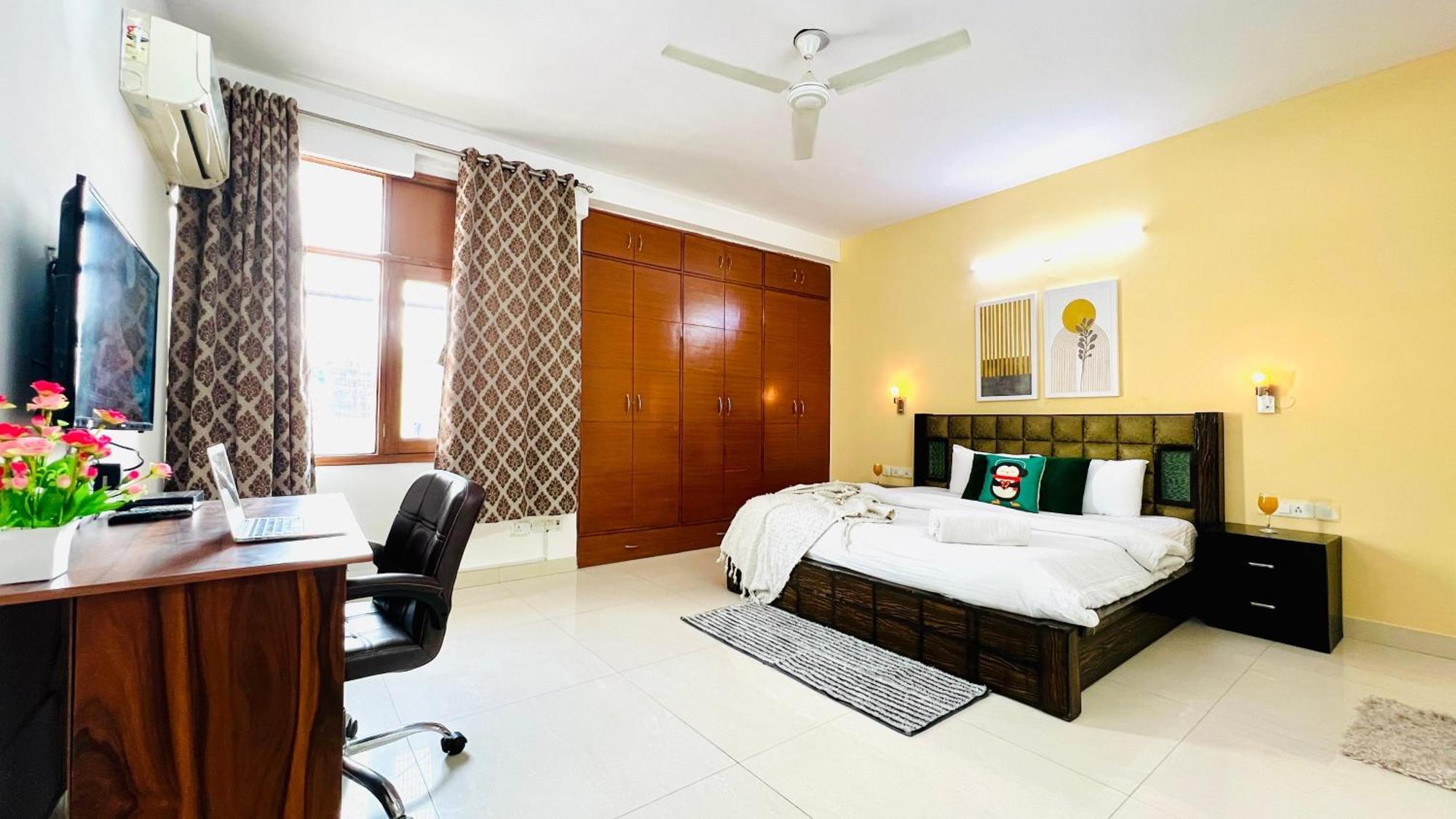 Olive Serviced Apartments - Defence Colony Neu-Delhi Zimmer foto